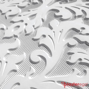 rivestimenti decorativi in gesso_dettaglio superficie tridimensionale_pannelli modulari per rivestimento_plasterego_plaster wall panel