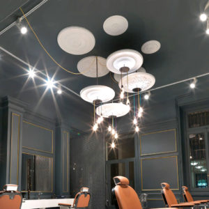 rosoni in gesso_lampadario_design_soffitto_plasterego